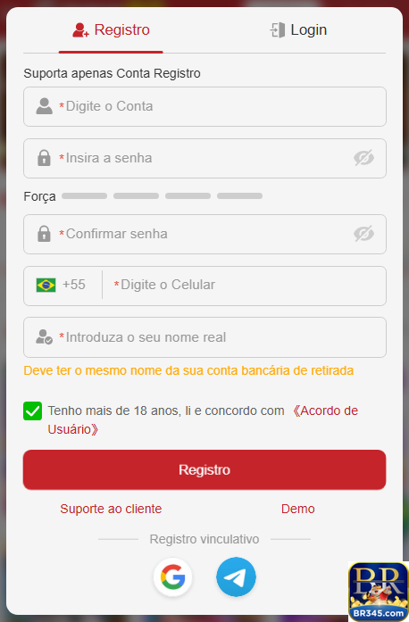 Experiência de Jogos br345.com